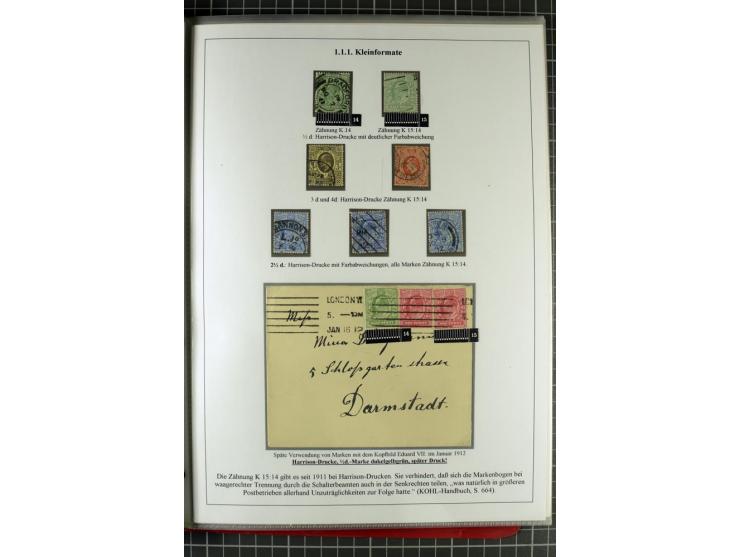 1901/51, "Die Könige im 20. Jahrhundert", überwiegend gestempelte Ausstellungssammlung mit u.a. Mi.-Nr. 118, Briefe, Karten u