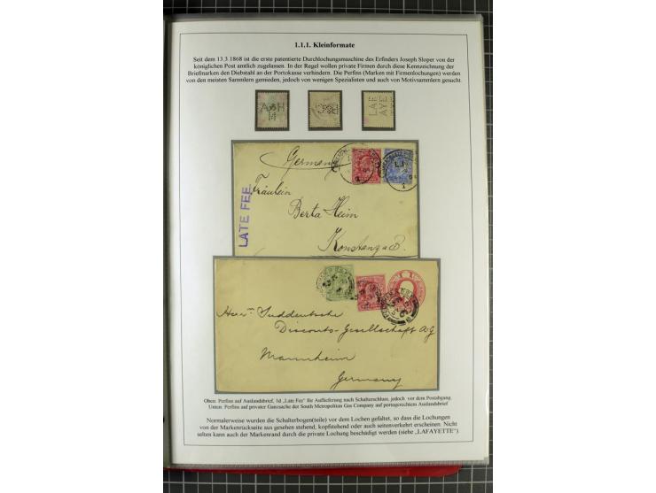 1901/51, "Die Könige im 20. Jahrhundert", überwiegend gestempelte Ausstellungssammlung mit u.a. Mi.-Nr. 118, Briefe, Karten u