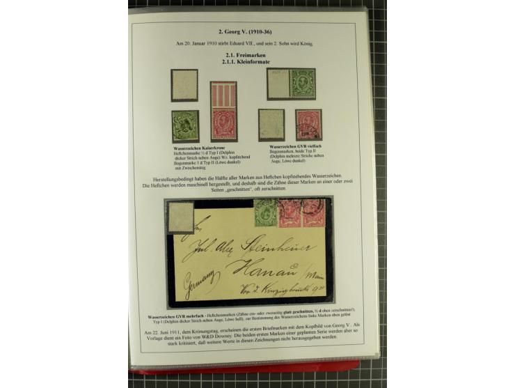 1901/51, "Die Könige im 20. Jahrhundert", überwiegend gestempelte Ausstellungssammlung mit u.a. Mi.-Nr. 118, Briefe, Karten u