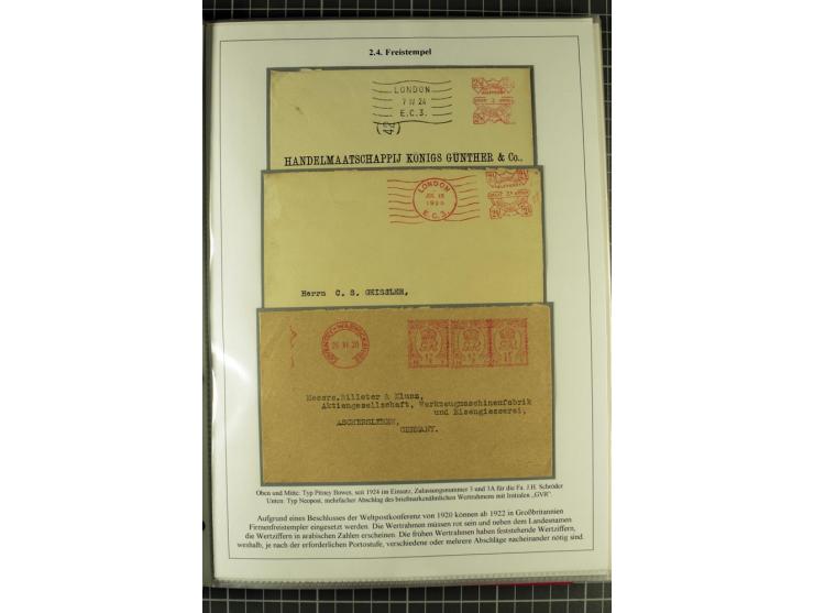 1901/51, "Die Könige im 20. Jahrhundert", überwiegend gestempelte Ausstellungssammlung mit u.a. Mi.-Nr. 118, Briefe, Karten u