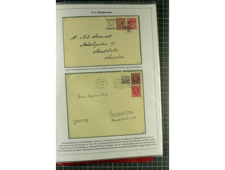 1901/51, "Die Könige im 20. Jahrhundert", überwiegend gestempelte Ausstellungssammlung mit u.a. Mi.-Nr. 118, Briefe, Karten u