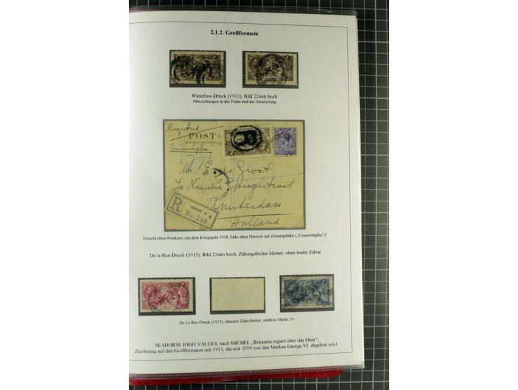 1901/51, "Die Könige im 20. Jahrhundert", überwiegend gestempelte Ausstellungssammlung mit u.a. Mi.-Nr. 118, Briefe, Karten u