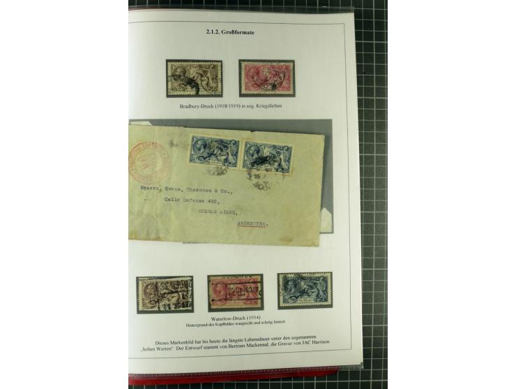 1901/51, "Die Könige im 20. Jahrhundert", überwiegend gestempelte Ausstellungssammlung mit u.a. Mi.-Nr. 118, Briefe, Karten u