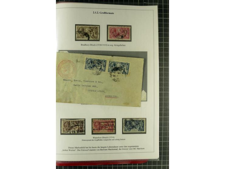 1901/51, "Die Könige im 20. Jahrhundert", überwiegend gestempelte Ausstellungssammlung mit u.a. Mi.-Nr. 118, Briefe, Karten u