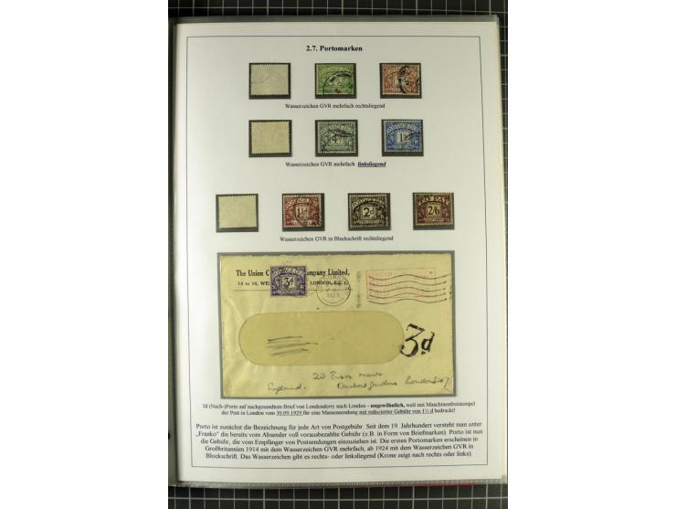 1901/51, "Die Könige im 20. Jahrhundert", überwiegend gestempelte Ausstellungssammlung mit u.a. Mi.-Nr. 118, Briefe, Karten u