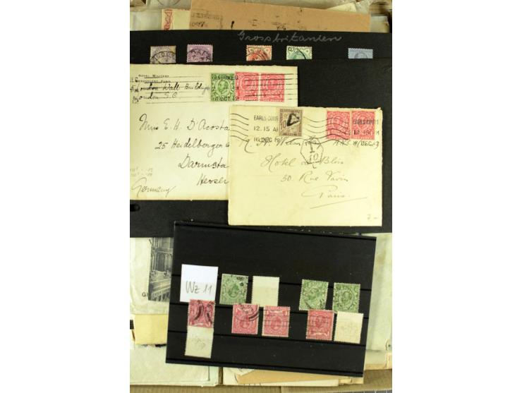 1901/51, "Die Könige im 20. Jahrhundert", überwiegend gestempelte Ausstellungssammlung mit u.a. Mi.-Nr. 118, Briefe, Karten u