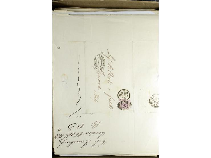 1840/84 (ca.), über 400 Briefe meist nach Genua gelaufen, hoher Katalogwert