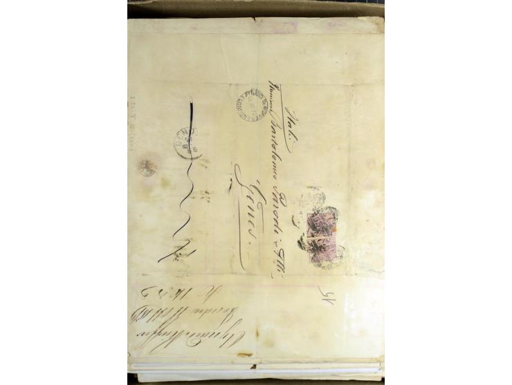 1840/84 (ca.), über 400 Briefe meist nach Genua gelaufen, hoher Katalogwert