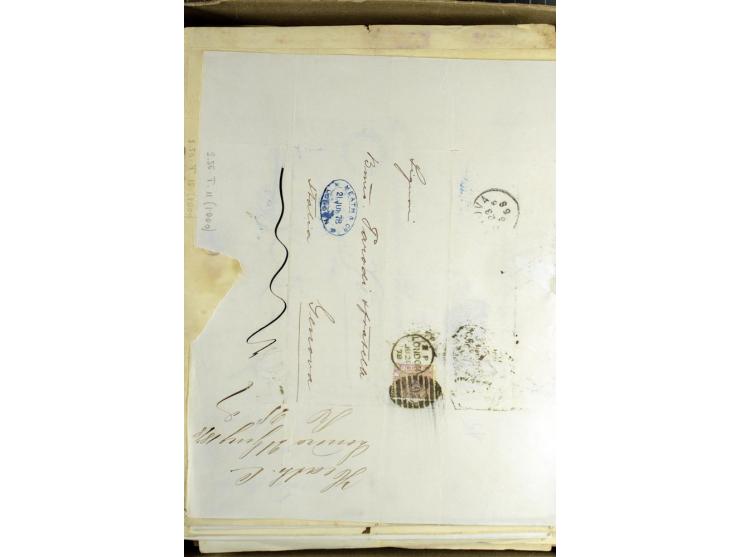 1840/84 (ca.), über 400 Briefe meist nach Genua gelaufen, hoher Katalogwert