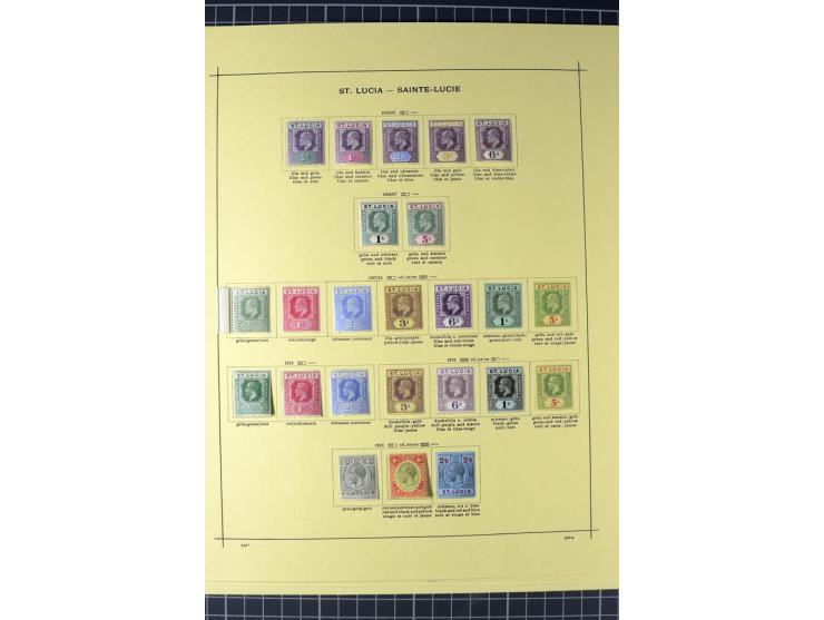 BRITISCH WESTINDIEN: 1860/1940 (ca.), ungebrauchte und gestempelte sehr schöne Sammlung, dabei viele bessere Werte, u.a. St. 