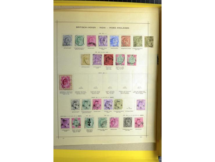 1852/1929, ungebrauchte und gestempelte Sammlung mit Mi.-Nr. 2 (Loch), Dienst und Britisch-Indische Feldpost in China