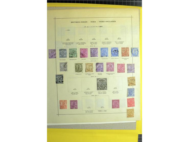 1852/1929, ungebrauchte und gestempelte Sammlung mit Mi.-Nr. 2 (Loch), Dienst und Britisch-Indische Feldpost in China