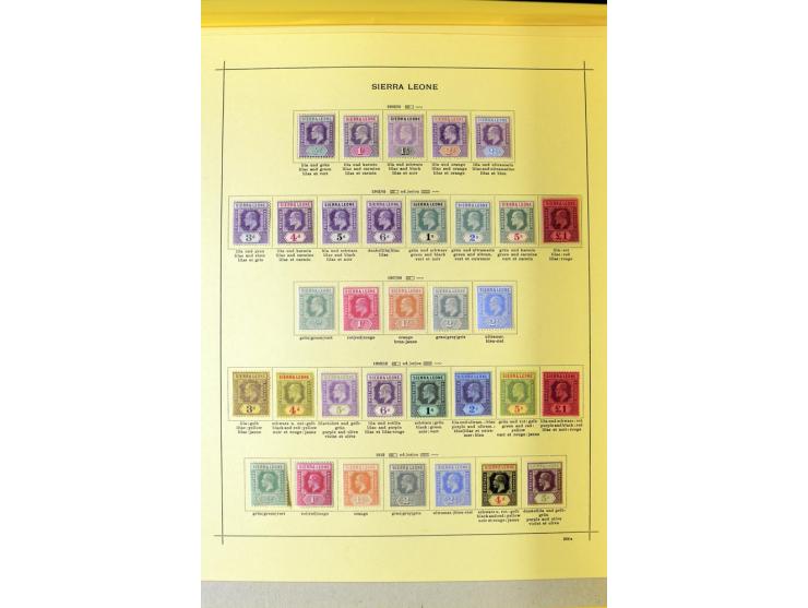 1862/1938, ungebrauchte und gestempelte Sammlung, bis auf einige werte komplett einschl. Wilberforce-ausgabe