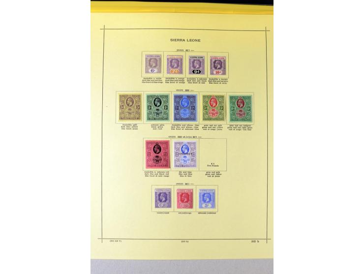 1862/1938, ungebrauchte und gestempelte Sammlung, bis auf einige werte komplett einschl. Wilberforce-ausgabe