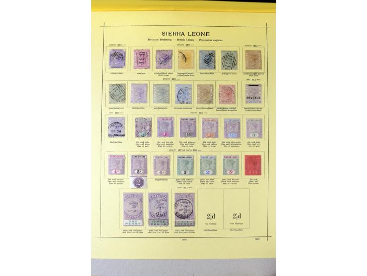 1862/1938, ungebrauchte und gestempelte Sammlung, bis auf einige werte komplett einschl. Wilberforce-ausgabe
