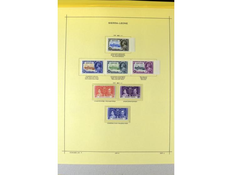 1862/1938, ungebrauchte und gestempelte Sammlung, bis auf einige werte komplett einschl. Wilberforce-ausgabe