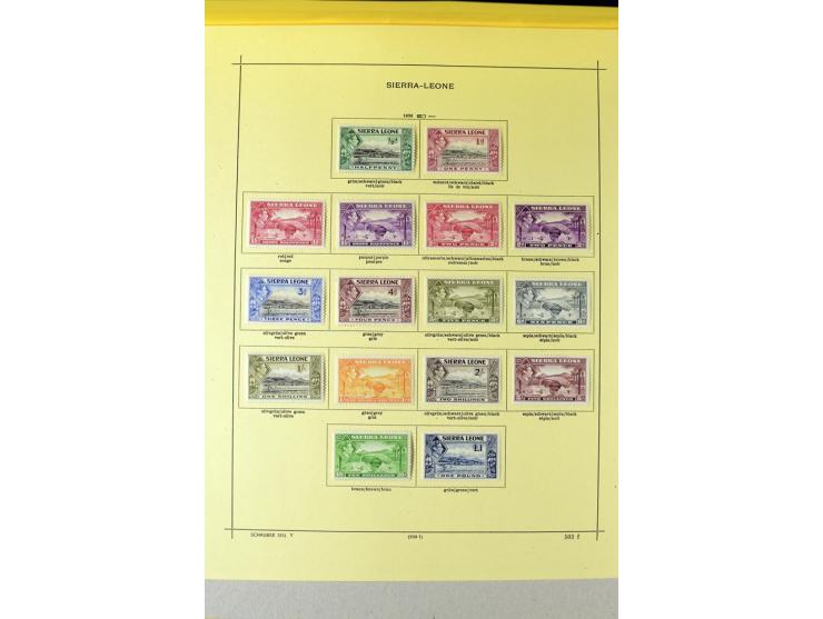 1862/1938, ungebrauchte und gestempelte Sammlung, bis auf einige werte komplett einschl. Wilberforce-ausgabe