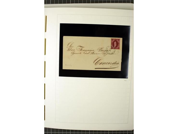 1858/1910 (ca.), ungebrauchte und gestempelte Sammlung incl. Buenos Aires und Corrientes, dabei Einheiten, Farbproben etc., a