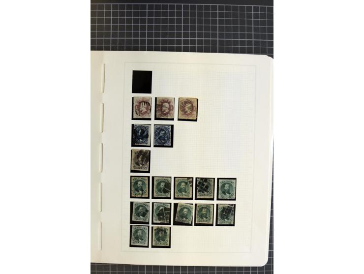1843/94, ungebrauchte und gestempelte Sammlung mit u.a. Mi.-Nr. 1 (2), 2 (3) etc., vieles mehrfach gesammelt, die Erhaltung r