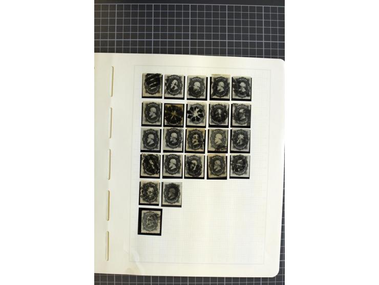 1843/94, ungebrauchte und gestempelte Sammlung mit u.a. Mi.-Nr. 1 (2), 2 (3) etc., vieles mehrfach gesammelt, die Erhaltung r