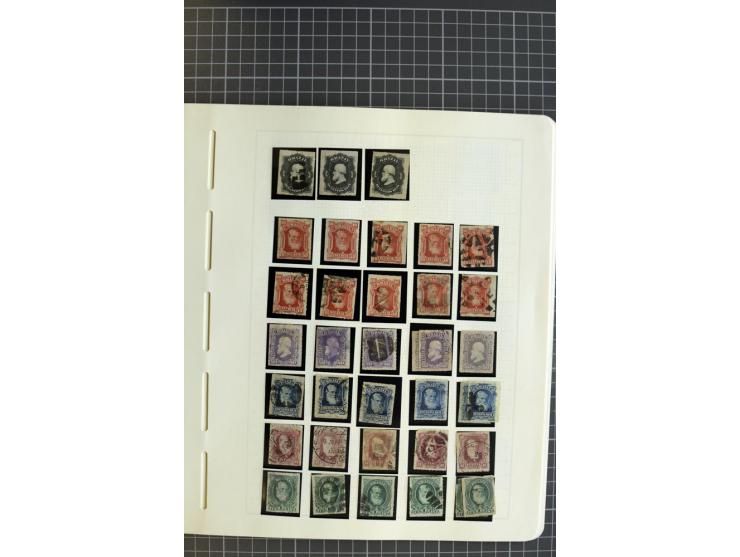 1843/94, ungebrauchte und gestempelte Sammlung mit u.a. Mi.-Nr. 1 (2), 2 (3) etc., vieles mehrfach gesammelt, die Erhaltung r