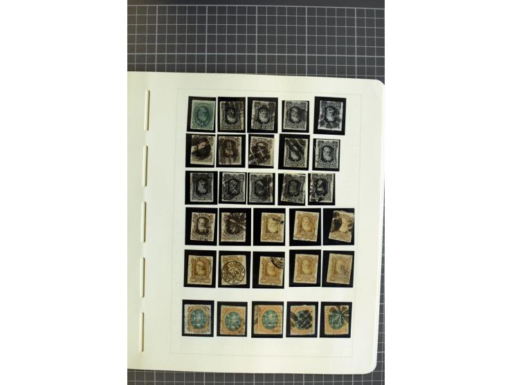 1843/94, ungebrauchte und gestempelte Sammlung mit u.a. Mi.-Nr. 1 (2), 2 (3) etc., vieles mehrfach gesammelt, die Erhaltung r