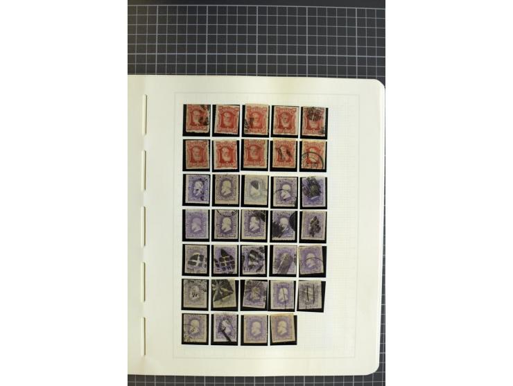 1843/94, ungebrauchte und gestempelte Sammlung mit u.a. Mi.-Nr. 1 (2), 2 (3) etc., vieles mehrfach gesammelt, die Erhaltung r