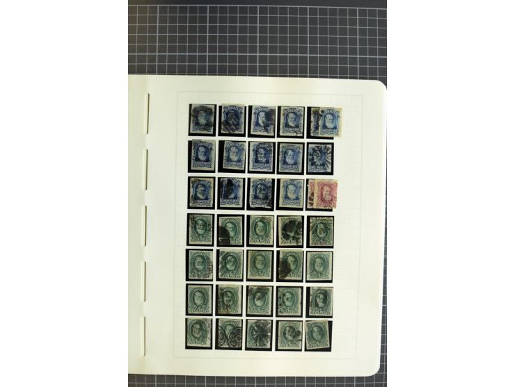 1843/94, ungebrauchte und gestempelte Sammlung mit u.a. Mi.-Nr. 1 (2), 2 (3) etc., vieles mehrfach gesammelt, die Erhaltung r