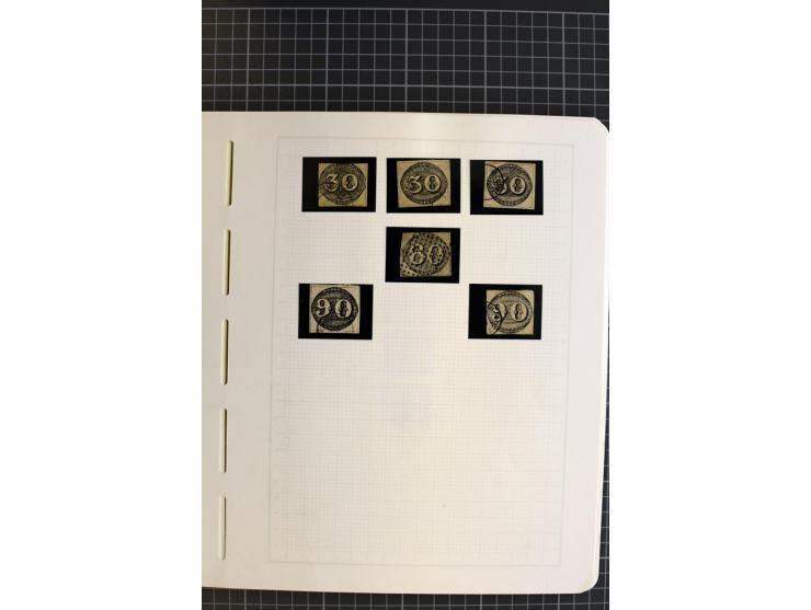 1843/94, ungebrauchte und gestempelte Sammlung mit u.a. Mi.-Nr. 1 (2), 2 (3) etc., vieles mehrfach gesammelt, die Erhaltung r