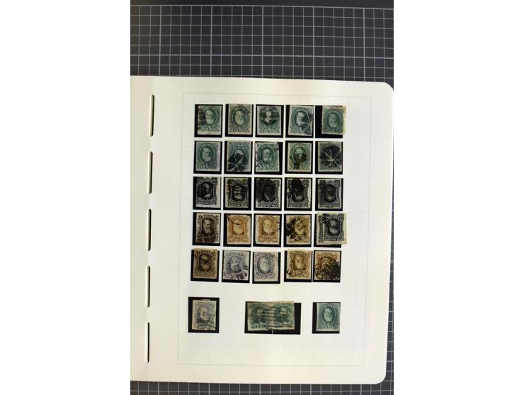 1843/94, ungebrauchte und gestempelte Sammlung mit u.a. Mi.-Nr. 1 (2), 2 (3) etc., vieles mehrfach gesammelt, die Erhaltung r