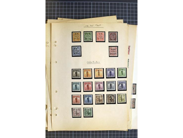 1878/1925, ungebrauchte und gestempelte Sammlung mit u.a. Mi.-Nr. 1 (3), 2 (3), 3 (4), 25 etc., dazu etwas Gebiete, Tibet und