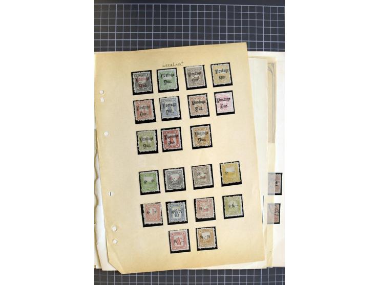 1878/1925, ungebrauchte und gestempelte Sammlung mit u.a. Mi.-Nr. 1 (3), 2 (3), 3 (4), 25 etc., dazu etwas Gebiete, Tibet und