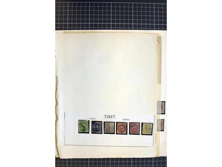 1878/1925, ungebrauchte und gestempelte Sammlung mit u.a. Mi.-Nr. 1 (3), 2 (3), 3 (4), 25 etc., dazu etwas Gebiete, Tibet und