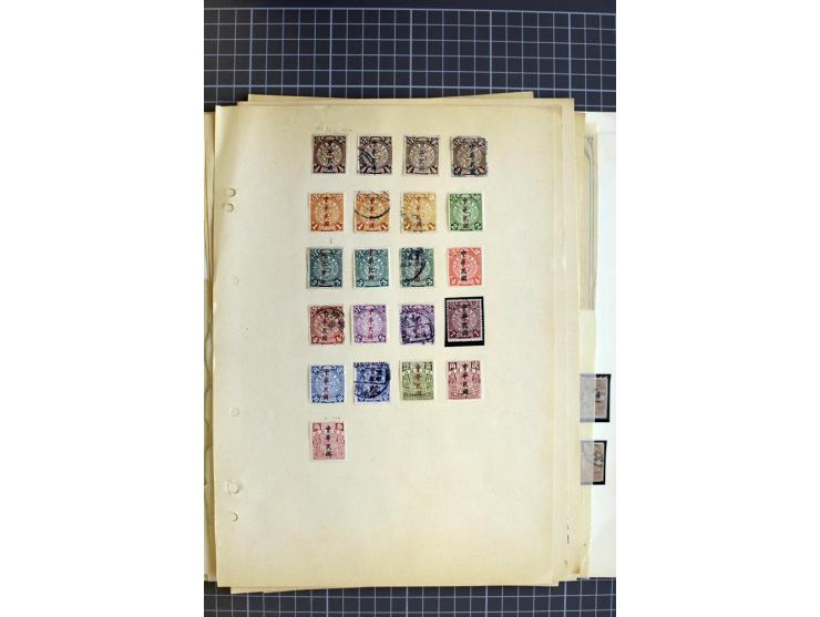 1878/1925, ungebrauchte und gestempelte Sammlung mit u.a. Mi.-Nr. 1 (3), 2 (3), 3 (4), 25 etc., dazu etwas Gebiete, Tibet und