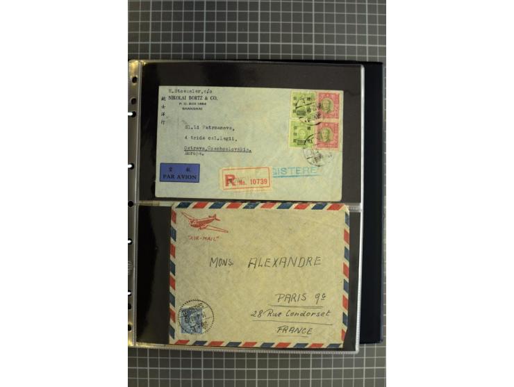 1900/48 (ca.), Partie Briefe und Karten, dabei Reco, Luftpost, Bahnpost etc.