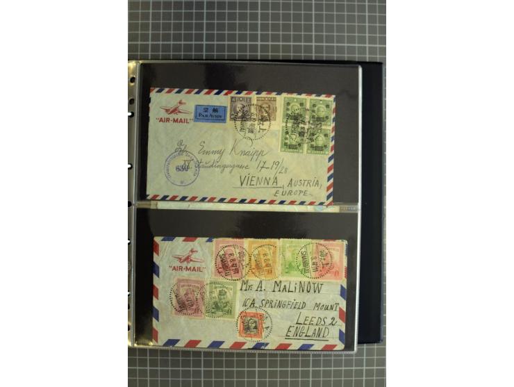 1900/48 (ca.), Partie Briefe und Karten, dabei Reco, Luftpost, Bahnpost etc.