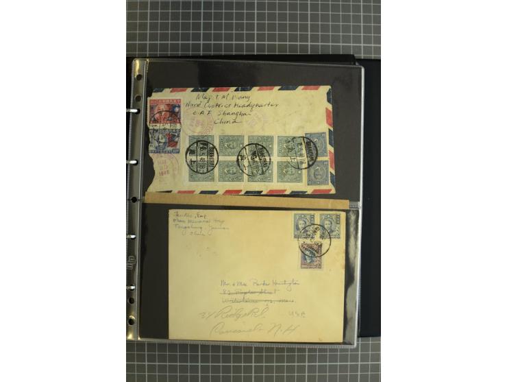 1900/48 (ca.), Partie Briefe und Karten, dabei Reco, Luftpost, Bahnpost etc.