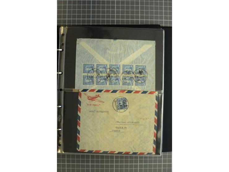 1900/48 (ca.), Partie Briefe und Karten, dabei Reco, Luftpost, Bahnpost etc.