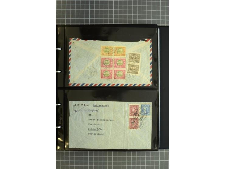 1900/48 (ca.), Partie Briefe und Karten, dabei Reco, Luftpost, Bahnpost etc.