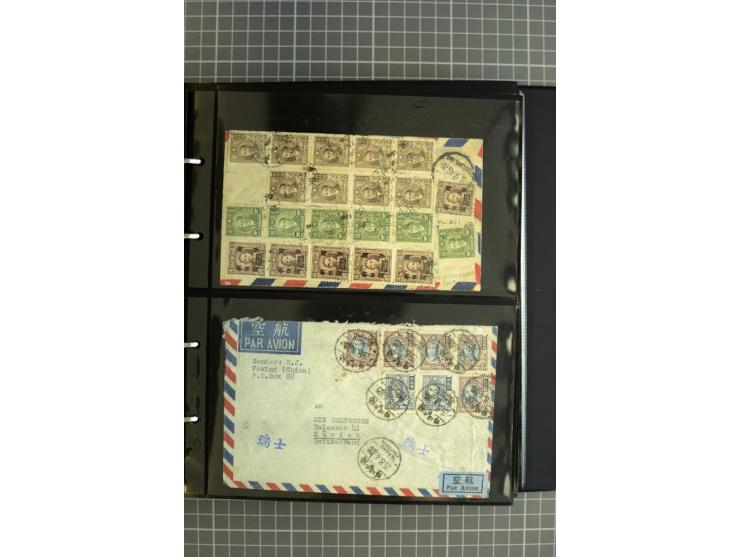 1900/48 (ca.), Partie Briefe und Karten, dabei Reco, Luftpost, Bahnpost etc.