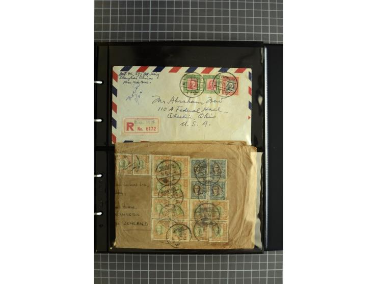 1900/48 (ca.), Partie Briefe und Karten, dabei Reco, Luftpost, Bahnpost etc.