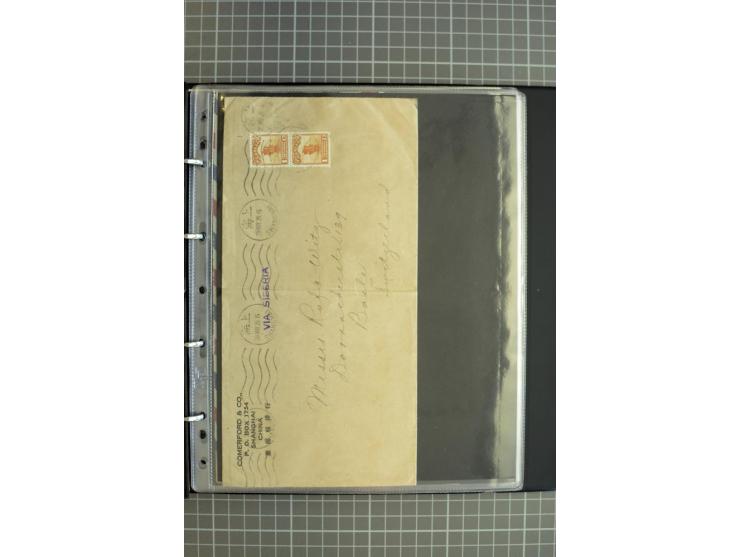 1900/48 (ca.), Partie Briefe und Karten, dabei Reco, Luftpost, Bahnpost etc.