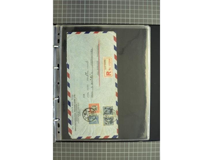1900/48 (ca.), Partie Briefe und Karten, dabei Reco, Luftpost, Bahnpost etc.