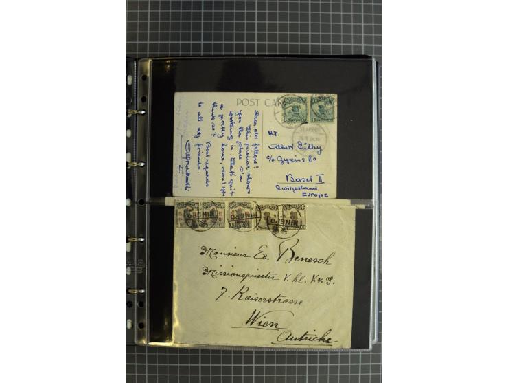 1900/48 (ca.), Partie Briefe und Karten, dabei Reco, Luftpost, Bahnpost etc.