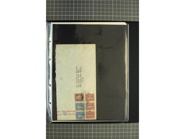 1900/48 (ca.), Partie Briefe und Karten, dabei Reco, Luftpost, Bahnpost etc.