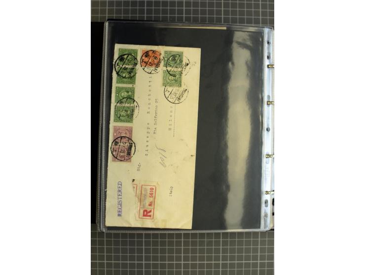 1900/48 (ca.), Partie Briefe und Karten, dabei Reco, Luftpost, Bahnpost etc.
