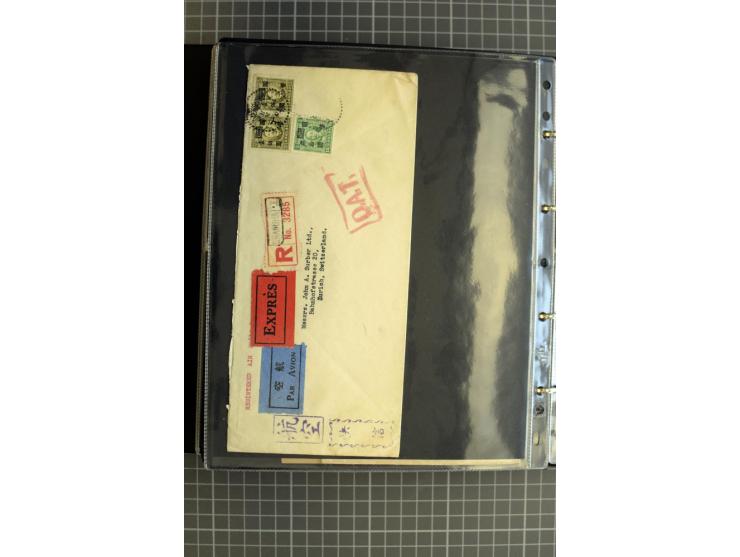 1900/48 (ca.), Partie Briefe und Karten, dabei Reco, Luftpost, Bahnpost etc.