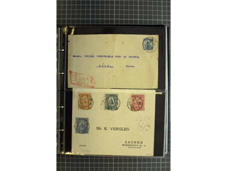 1900/48 (ca.), Partie Briefe und Karten, dabei Reco, Luftpost, Bahnpost etc.