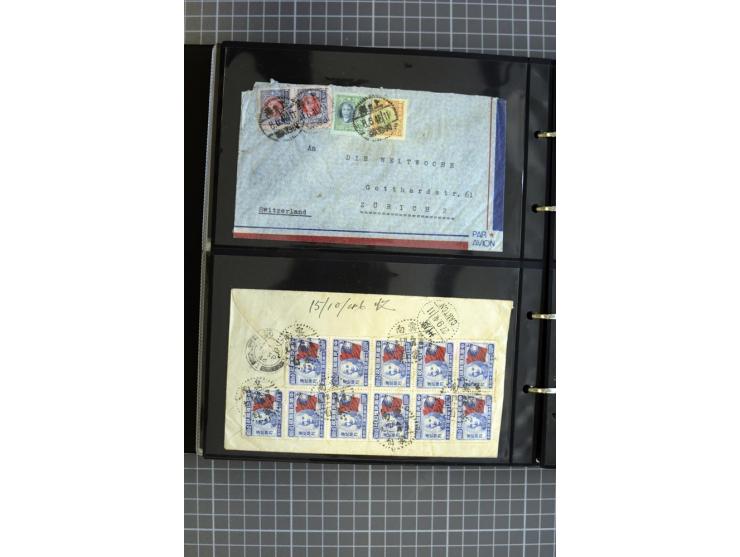 1900/48 (ca.), Partie Briefe und Karten, dabei Reco, Luftpost, Bahnpost etc.