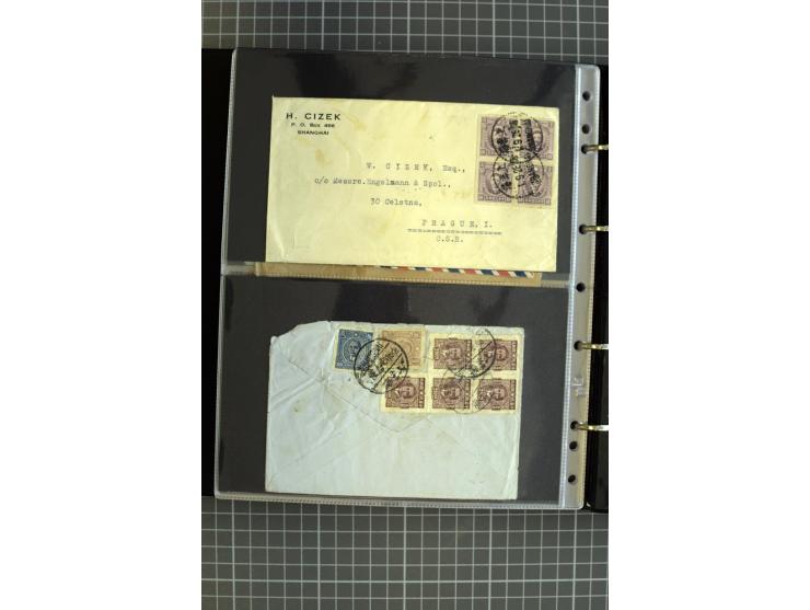1900/48 (ca.), Partie Briefe und Karten, dabei Reco, Luftpost, Bahnpost etc.